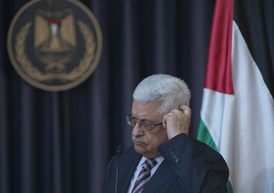 President of Palestinian National Authority Mahmoud Abbas