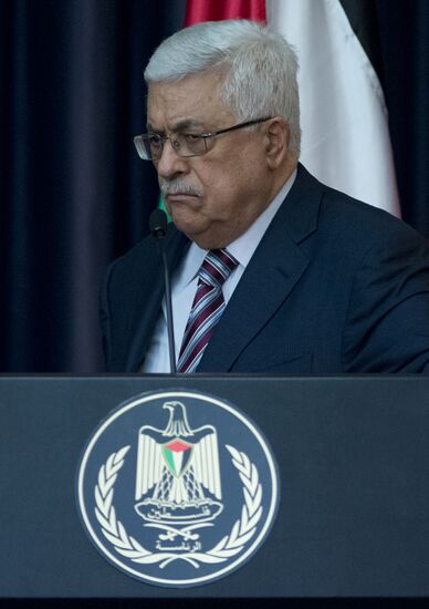 President of Palestinian National Authority Mahmoud Abbas