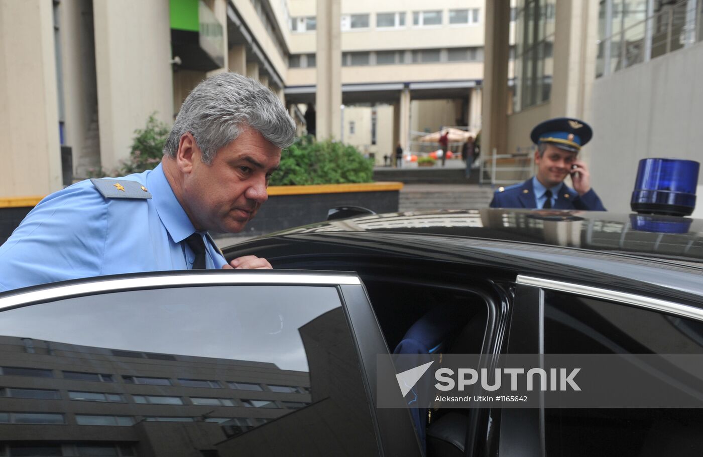 Air Force Chief Commander Viktor Bondarev gives news conference