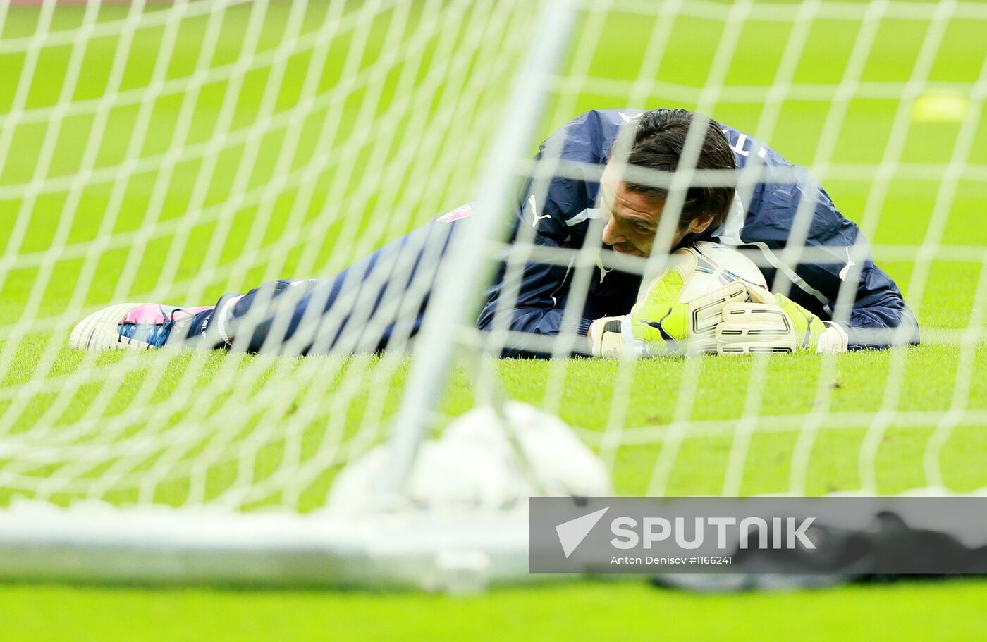 UEFA Euro 2012. Team training of Germany and Italy