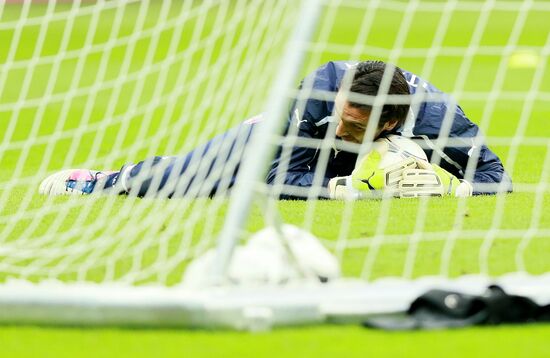 UEFA Euro 2012. Team training of Germany and Italy