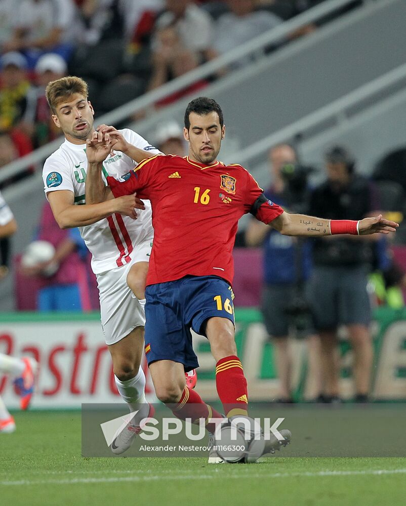 UEFA Football 2012. Portugal vs. Spain