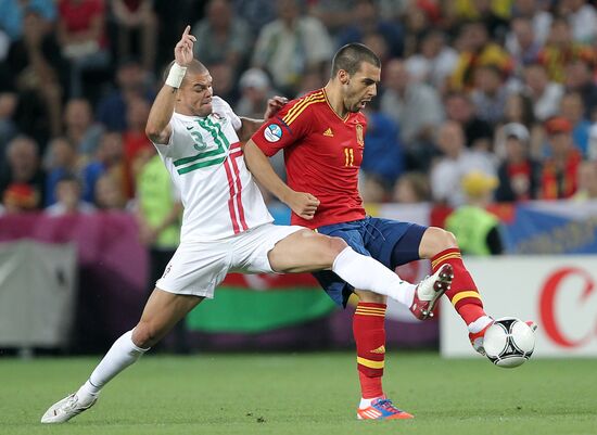 UEFA Football 2012. Portugal vs. Spain