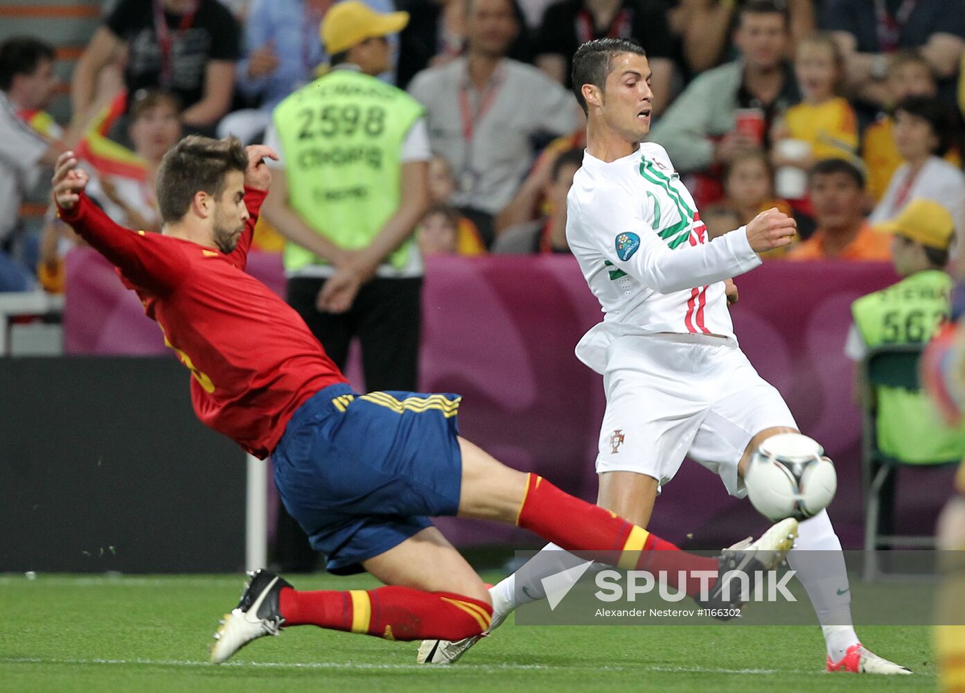 UEFA Football 2012. Portugal vs. Spain