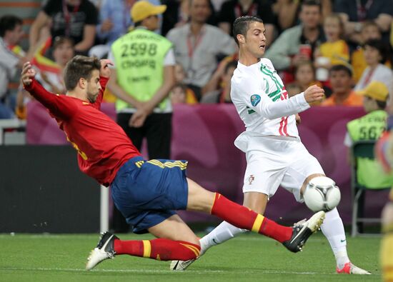 UEFA Football 2012. Portugal vs. Spain