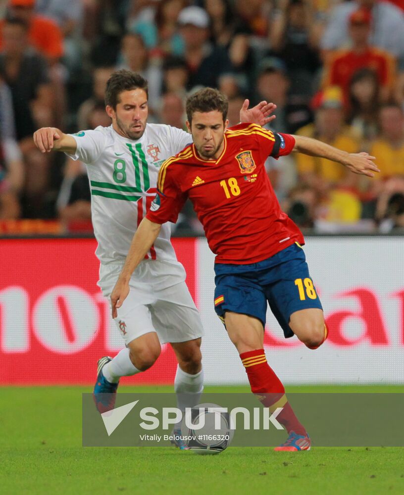 UEFA Football 2012. Portugal vs. Spain