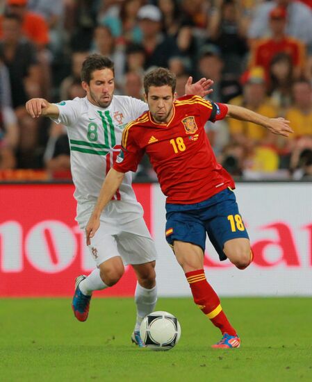 UEFA Football 2012. Portugal vs. Spain