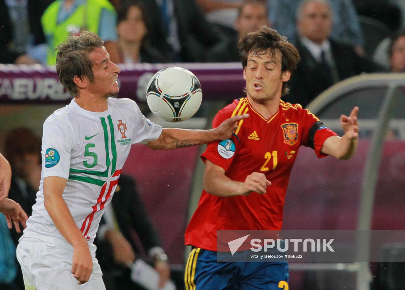 UEFA Football 2012. Portugal vs. Spain
