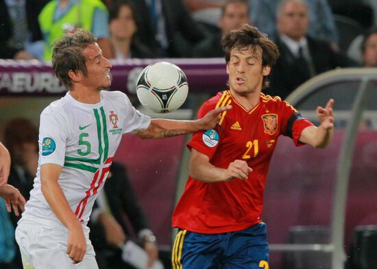 UEFA Football 2012. Portugal vs. Spain