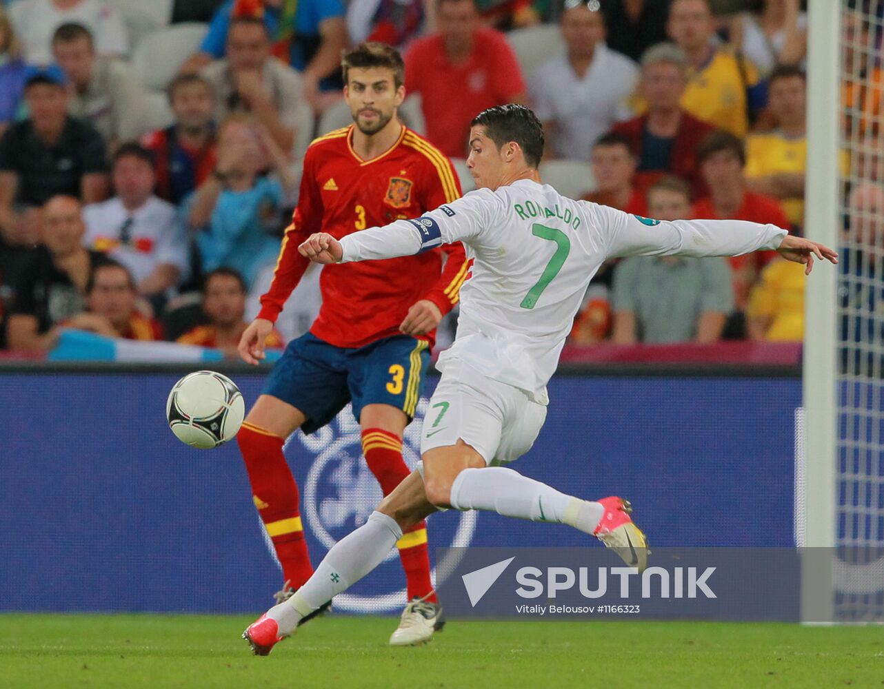 UEFA Football 2012. Portugal vs. Spain