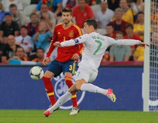 UEFA Football 2012. Portugal vs. Spain