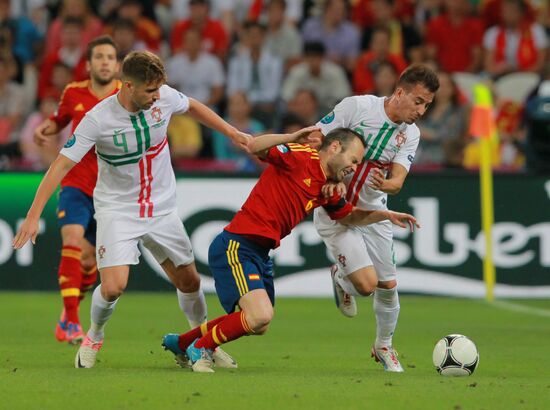 UEFA Football 2012. Portugal vs. Spain