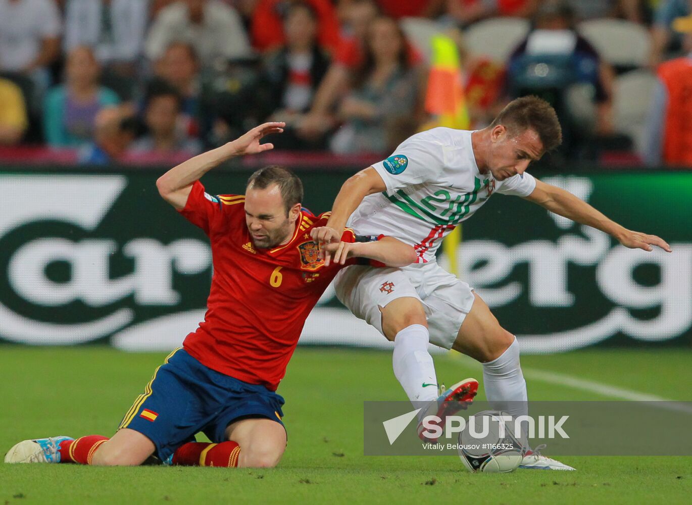 UEFA Football 2012. Portugal vs. Spain