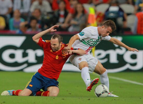 UEFA Football 2012. Portugal vs. Spain