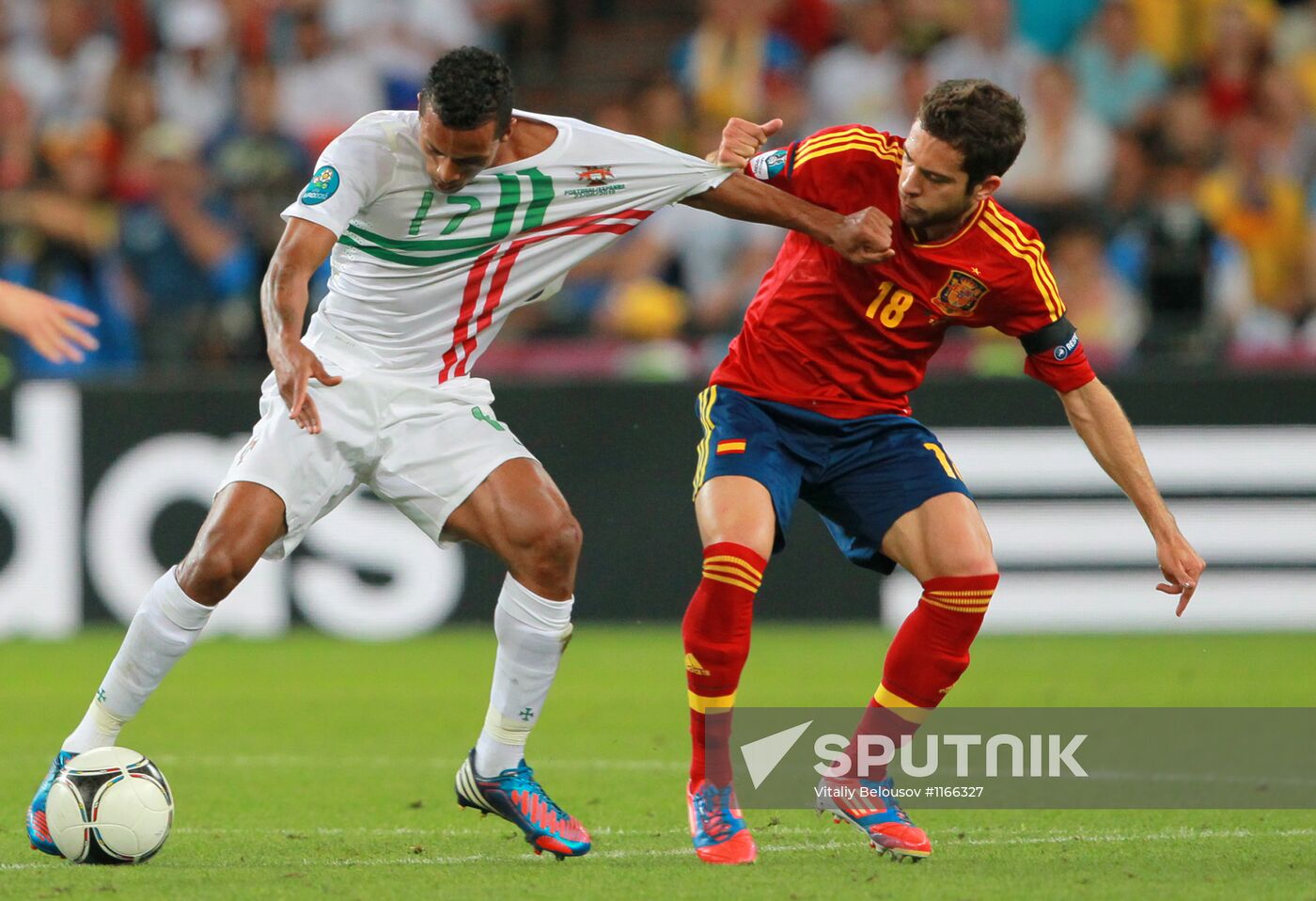 UEFA Football 2012. Portugal vs. Spain