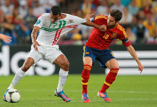 UEFA Football 2012. Portugal vs. Spain