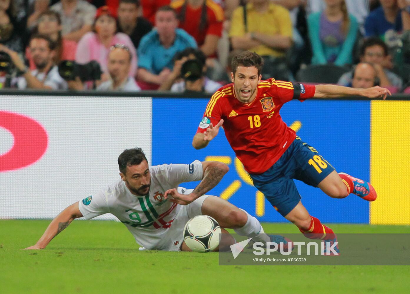 UEFA Football 2012. Portugal vs. Spain
