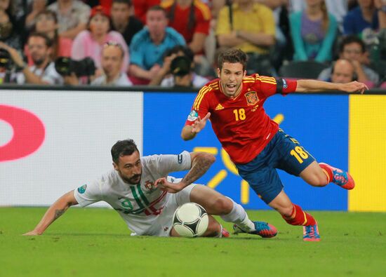 UEFA Football 2012. Portugal vs. Spain
