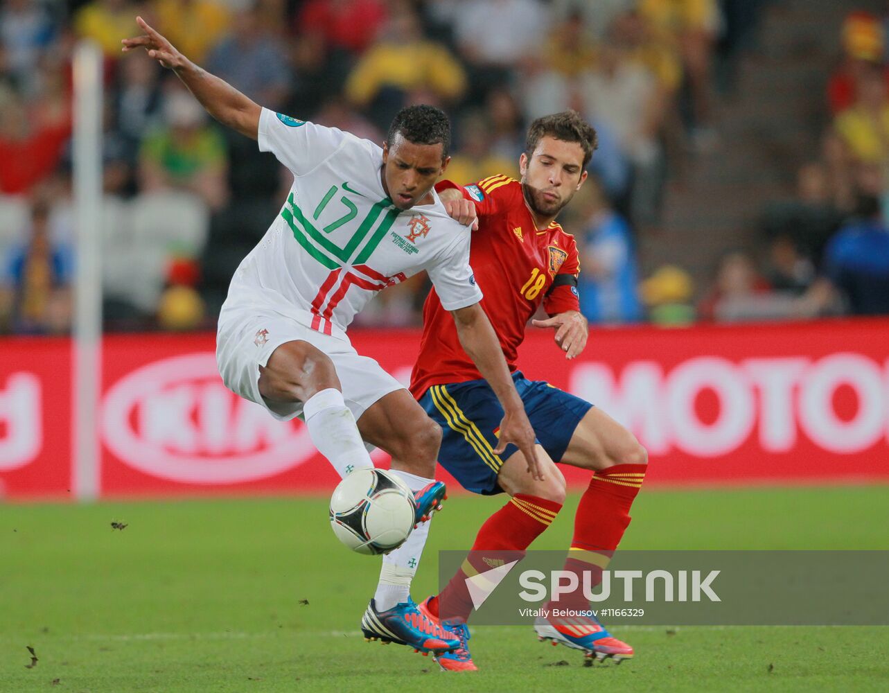 UEFA Football 2012. Portugal vs. Spain
