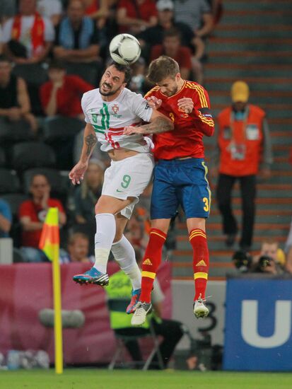 UEFA Football 2012. Portugal vs. Spain