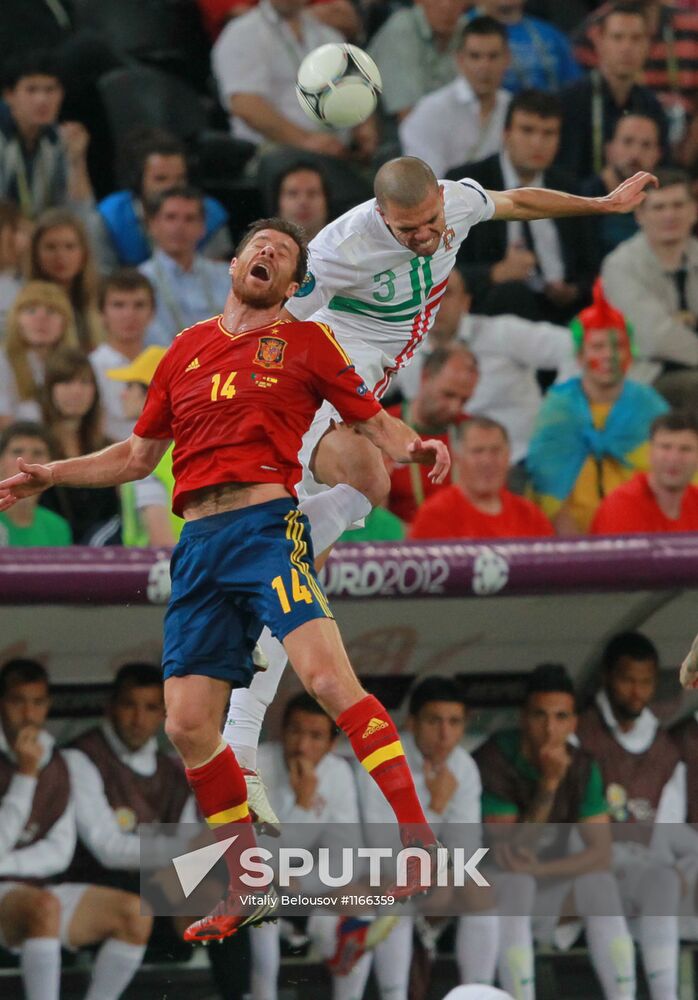 UEFA Football 2012. Portugal vs. Spain