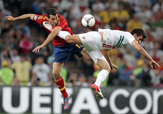 UEFA Football 2012. Portugal vs. Spain