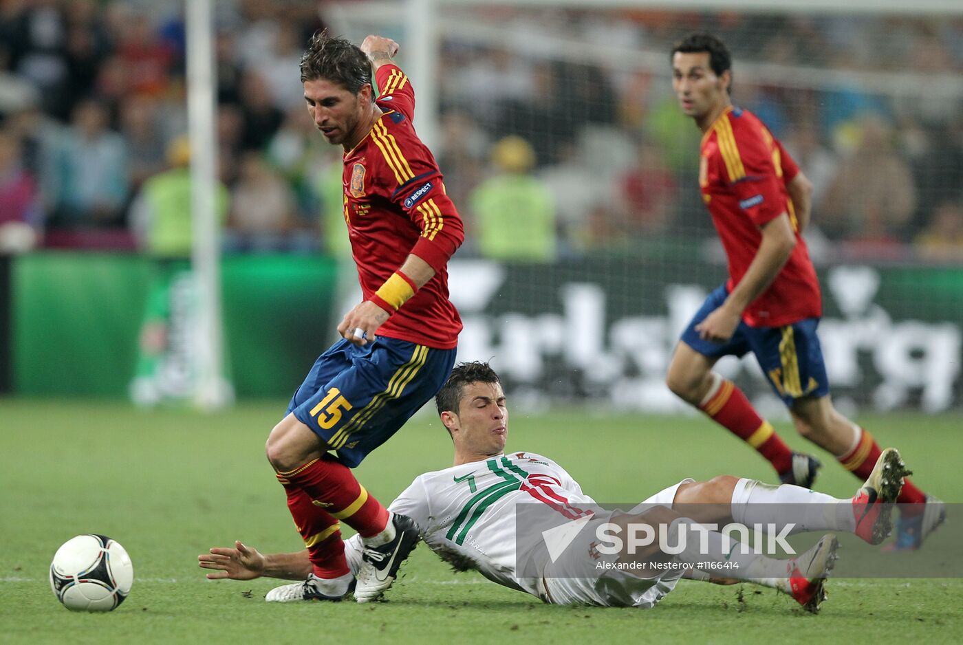 UEFA Football 2012. Portugal vs. Spain