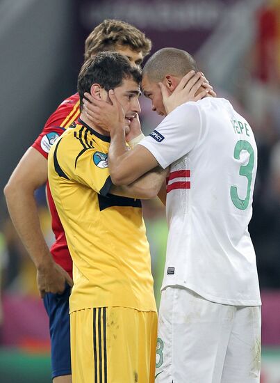 UEFA Football 2012. Portugal vs. Spain