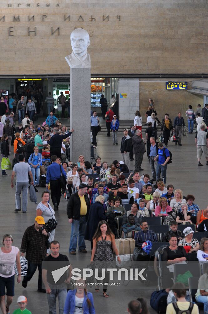 Leningradsky Rail Terminal in Moscow