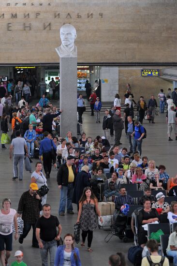 Leningradsky Rail Terminal in Moscow