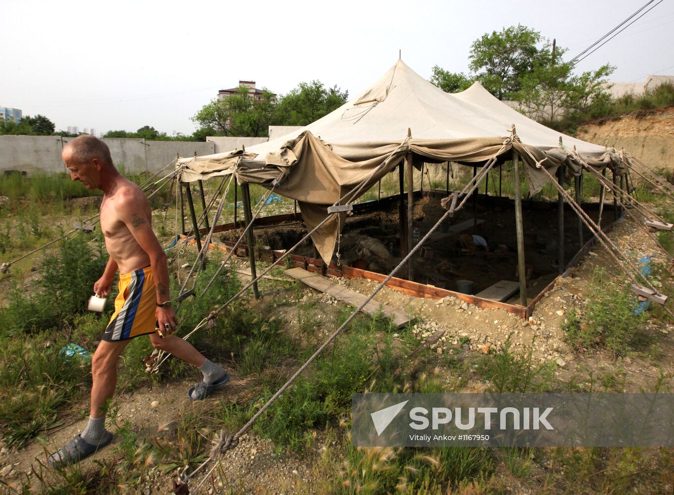 Archeological excavation in Blagoveshchensk