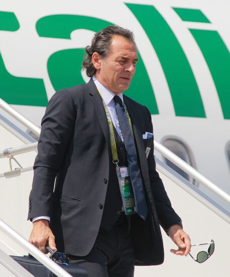 UEFA Euro 2012. Italy's squad arrives in Kiev