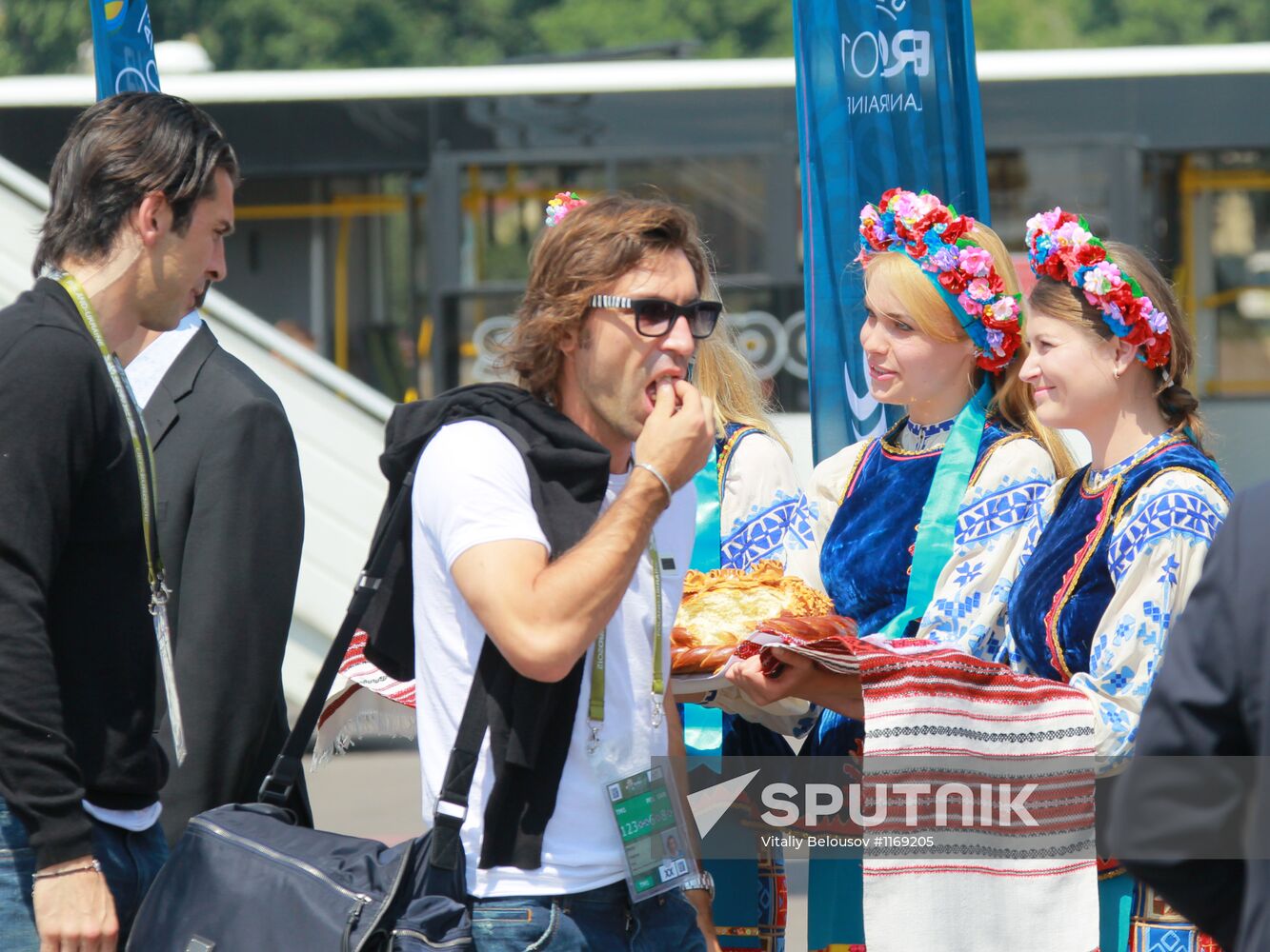 UEFA Euro 2012. Italy's squad arrives in Kiev