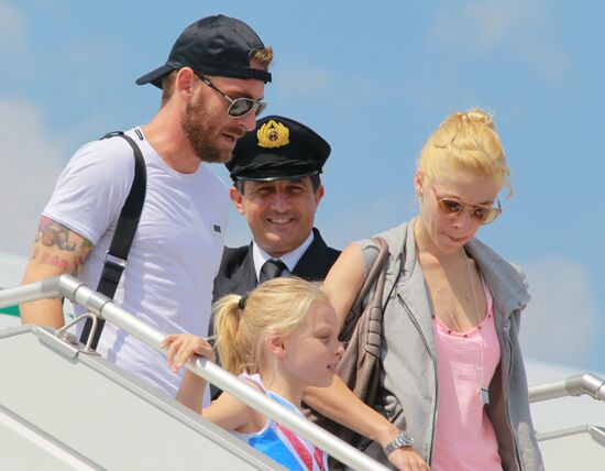UEFA Euro 2012. Italy's squad arrives in Kiev