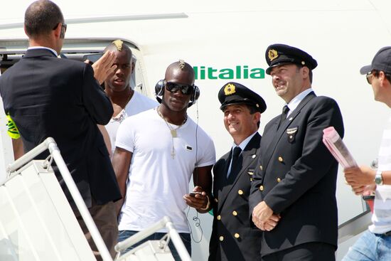 UEFA Euro 2012. Italy's squad arrives in Kiev