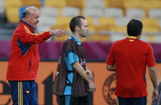 UEFA Euro 2012. Italy, Spain teams hold training
