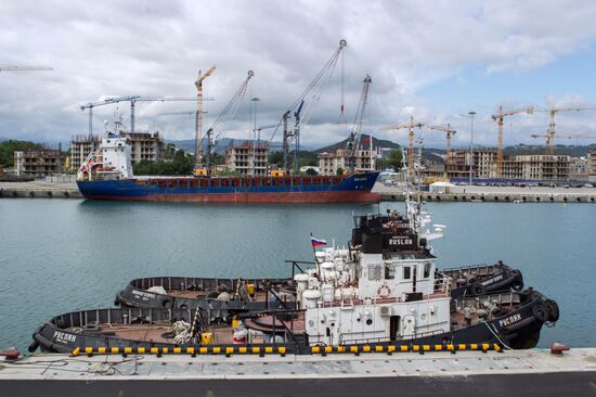 Completion of cargo port in Sochi