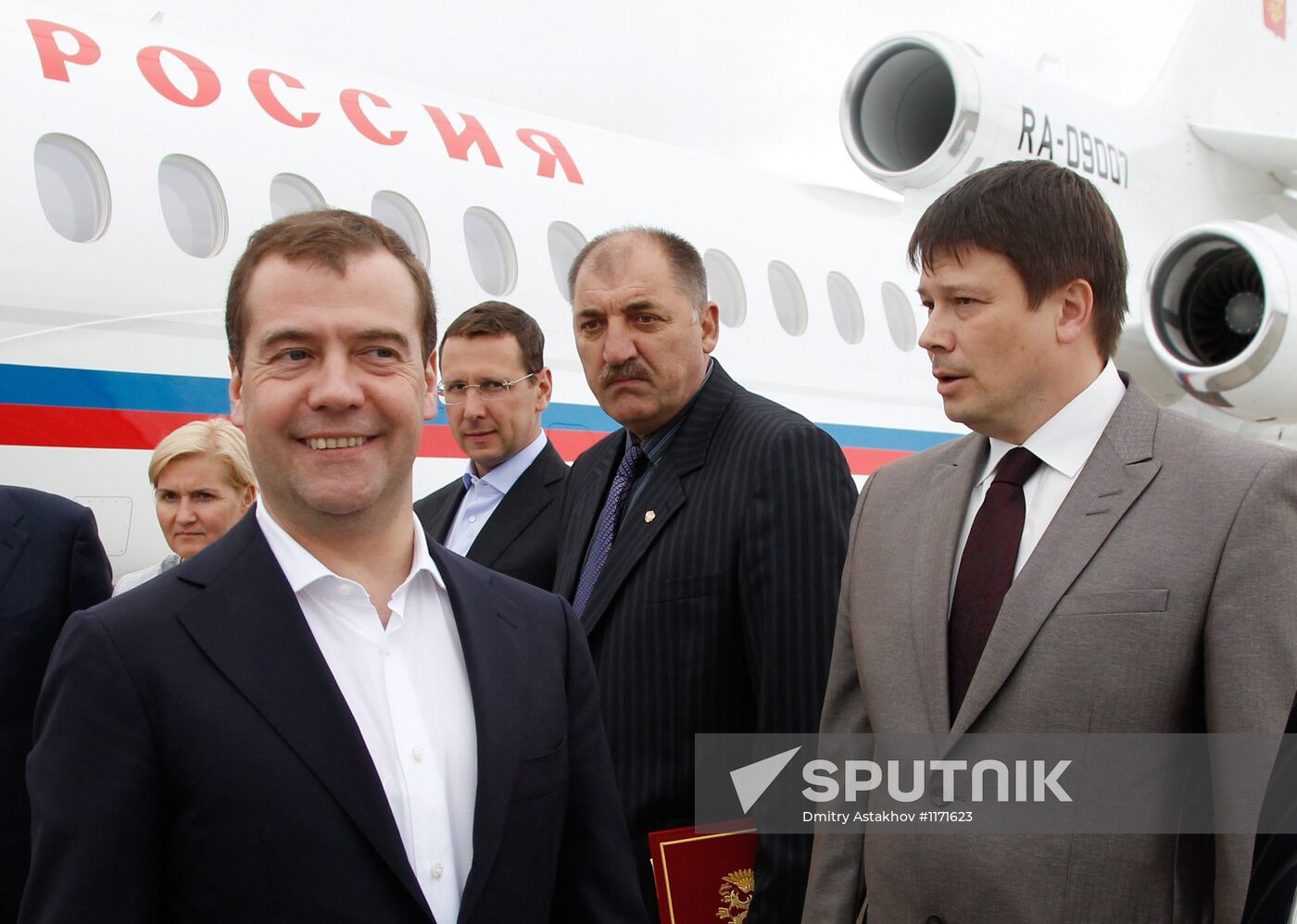Dmitry Medvedev visits Kuril Islands