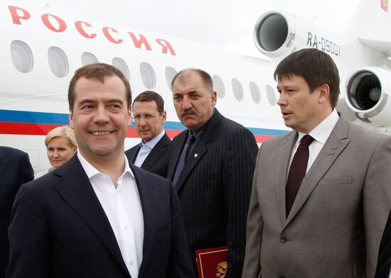 Dmitry Medvedev visits Kuril Islands