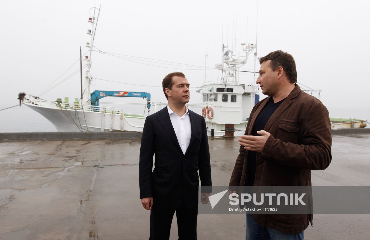 Dmitry Medvedev visits Kuril Islands