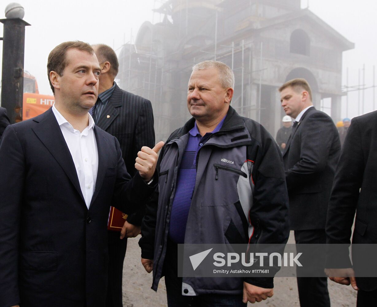 Dmitry Medvedev visits Kuril Islands