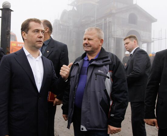 Dmitry Medvedev visits Kuril Islands
