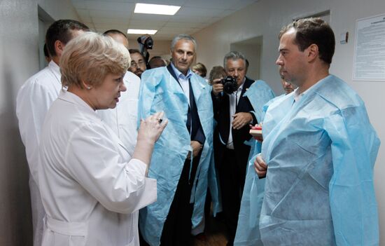 Dmitry Medvedev visits Kuril islands