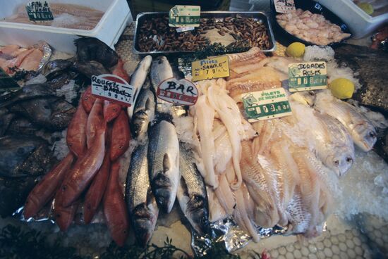Trade in seafood in France