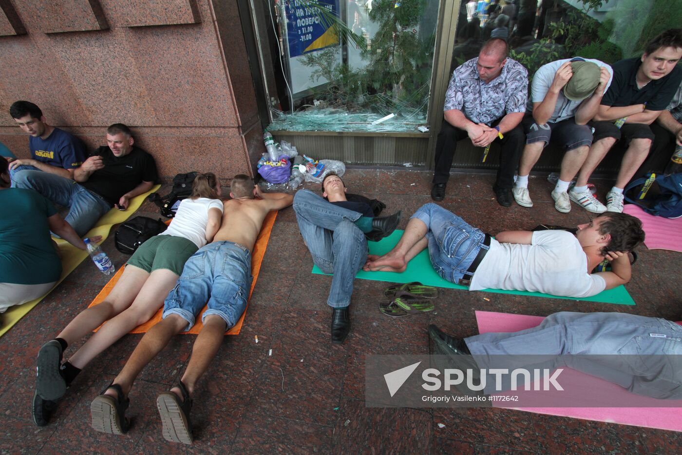 Rally against language law in Kiev