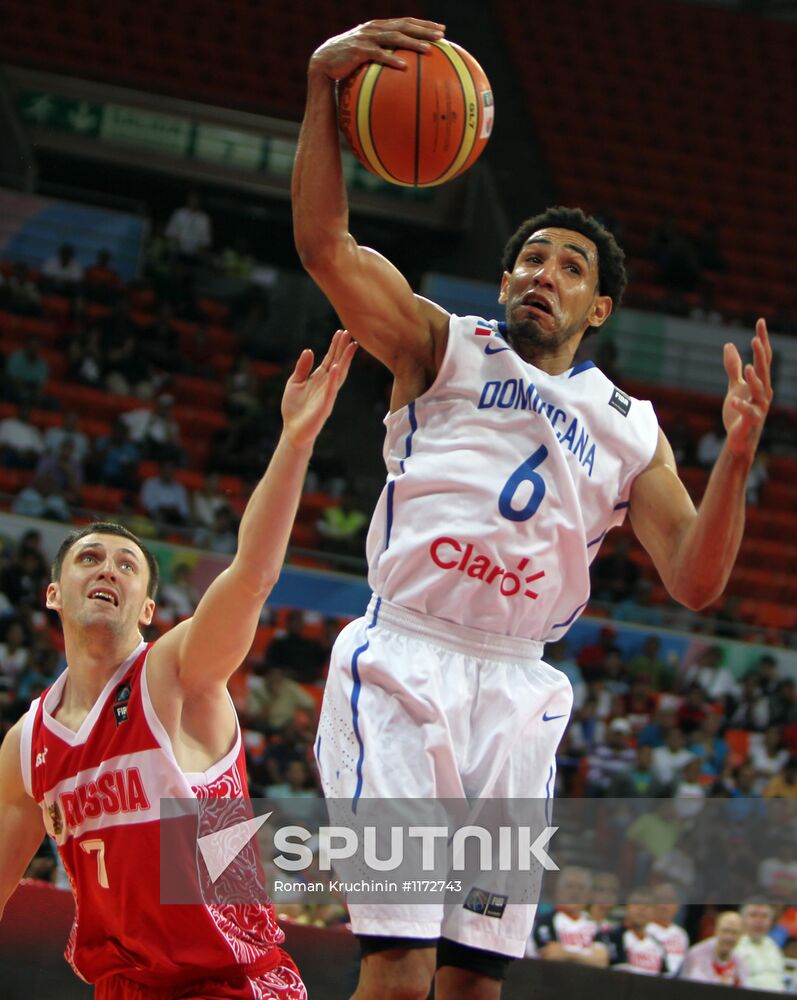 Basketball Olympics Qualifier 2012 Russia vs. Dominican Republic