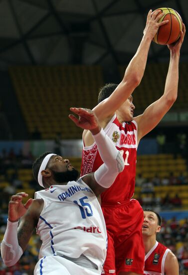 Basketball Olympics Qualifier 2012 Russia vs. Dominican Republic