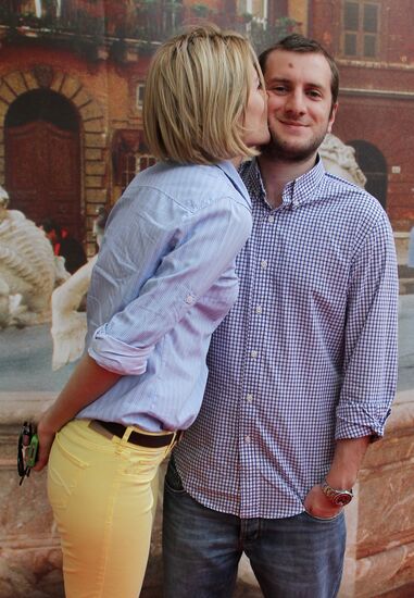 Woody Allen's movie "To Rome With Love" premiered