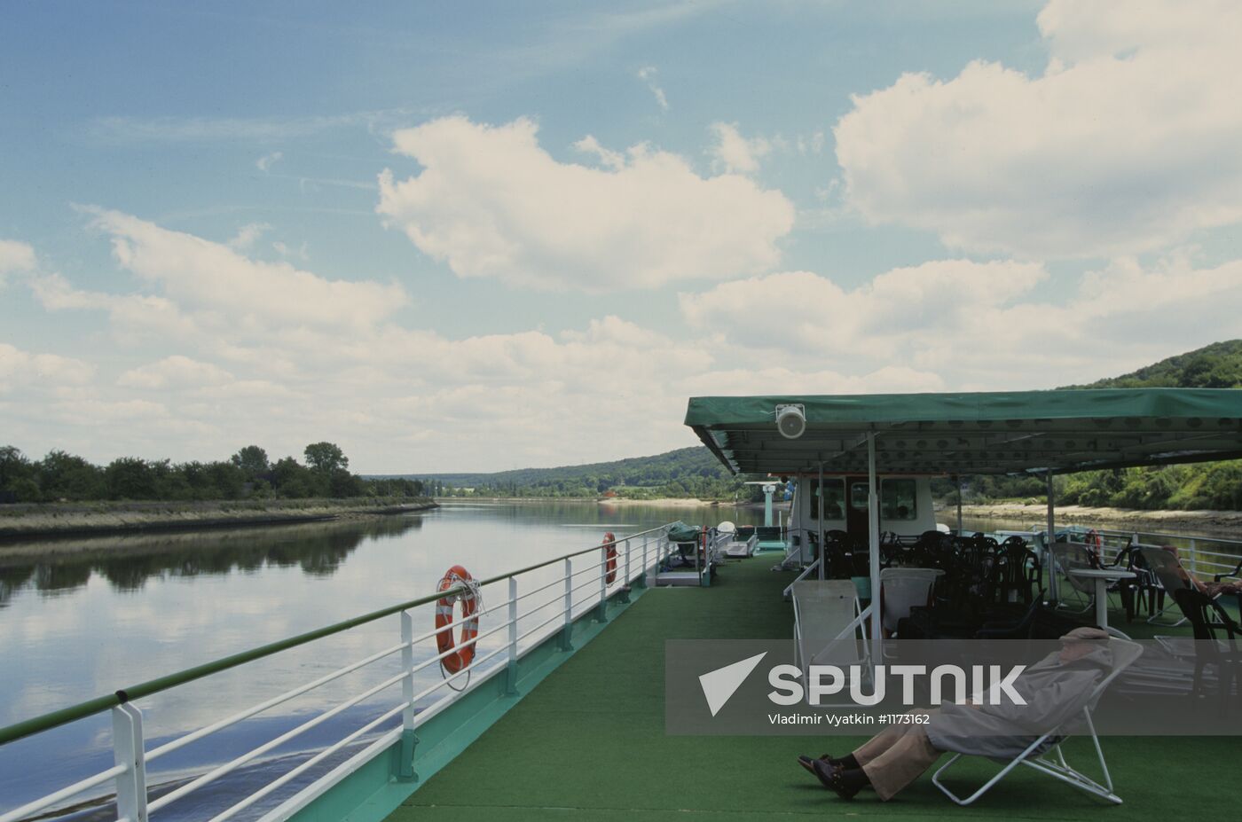 Boat ride along Seine