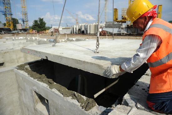 Constructing residential complex in Khimki